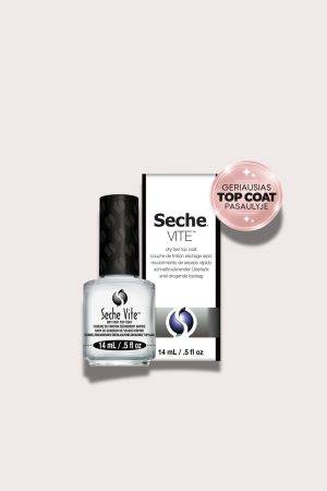 Seche vite – itin greitai džiūstantis blizgus top coat nagų lakui 14 ml