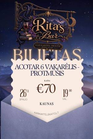 ACOTAR 6 pristatymo vakarėlis - Rita's Bar - Karikartel Skaito